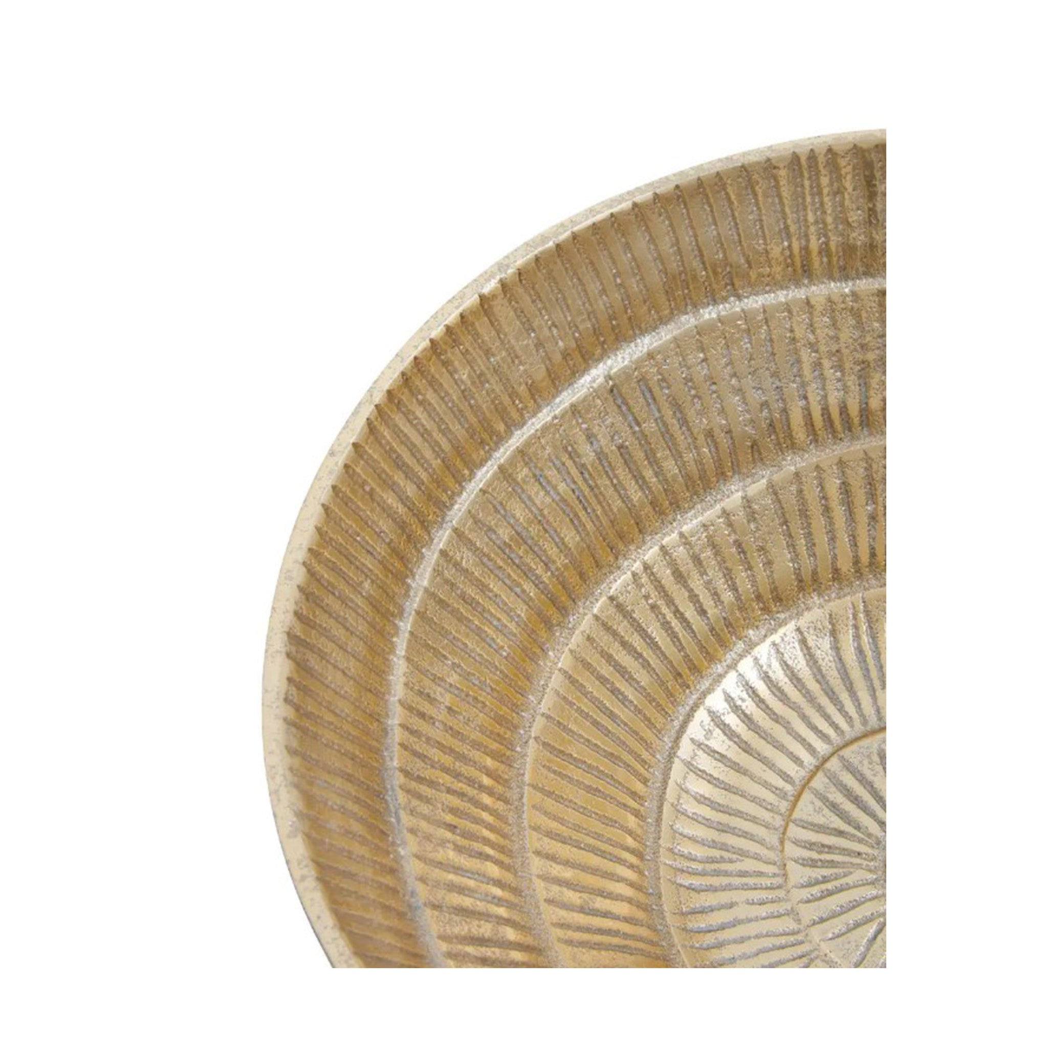 Black and Gold Textured Bowl